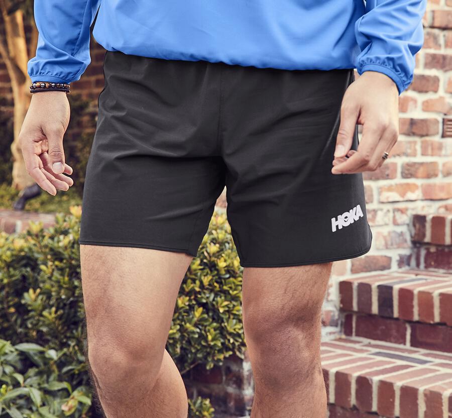 Shorts Mens - Hoka One One Performance - Black - WIUZVOK-61